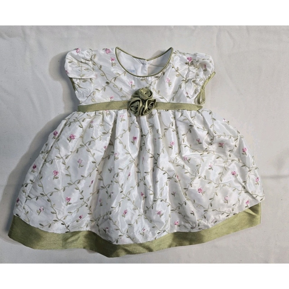 marmellata dress Baby Girls 3-6 Months White Floral Party
